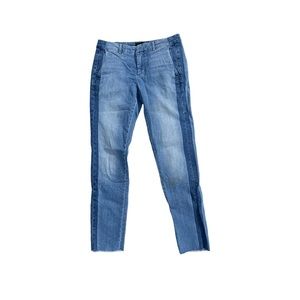 VINCE Two Tone Denim Skinny Jeans Sunset Boulevard Size 27